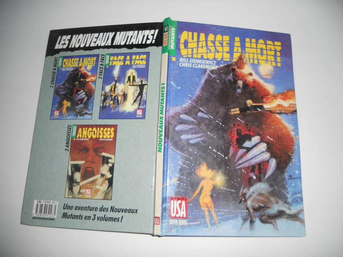 Super-Héros N° 43 : Nouveaux Mutants (Tome 1 : Chasse À Mort) -Bd Cartonner