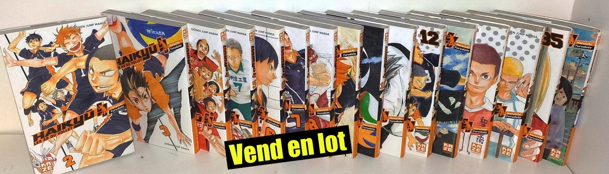 Haikyu "les as du volley" : 16 tomes (sur 45)