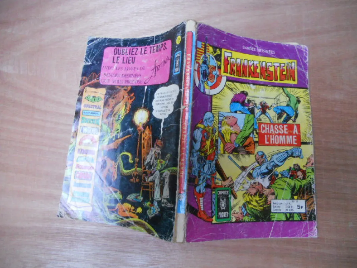 Frankenstein N° 11. Chasse À L'homme. Arédit Comics Pocket 1978.