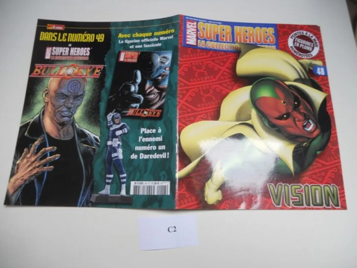 Marvel Super Heroes N° 48 Vision avec poster  La Collection Officielle (Revue Vendue Seule, Sans Figurine !!)  // Tbe // C 2