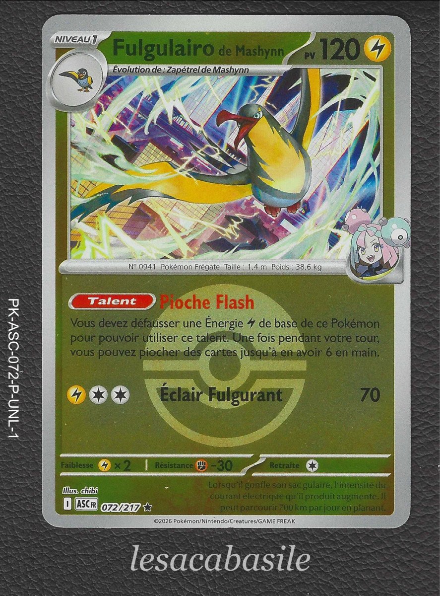 Fulgulairo de Mashynn 072/217 reverse Pokeball - ME2.5 - Héros Transcendants (2026)