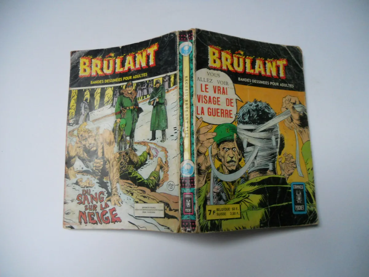Brulant Bd Petit Format 1ere Serie Recueil Album Relie N° 3168 : N° 45 Le Vrai Visage De La Guerre .N°46 Du Sang Dans La Neige/ Artima Comics Pocket 1977