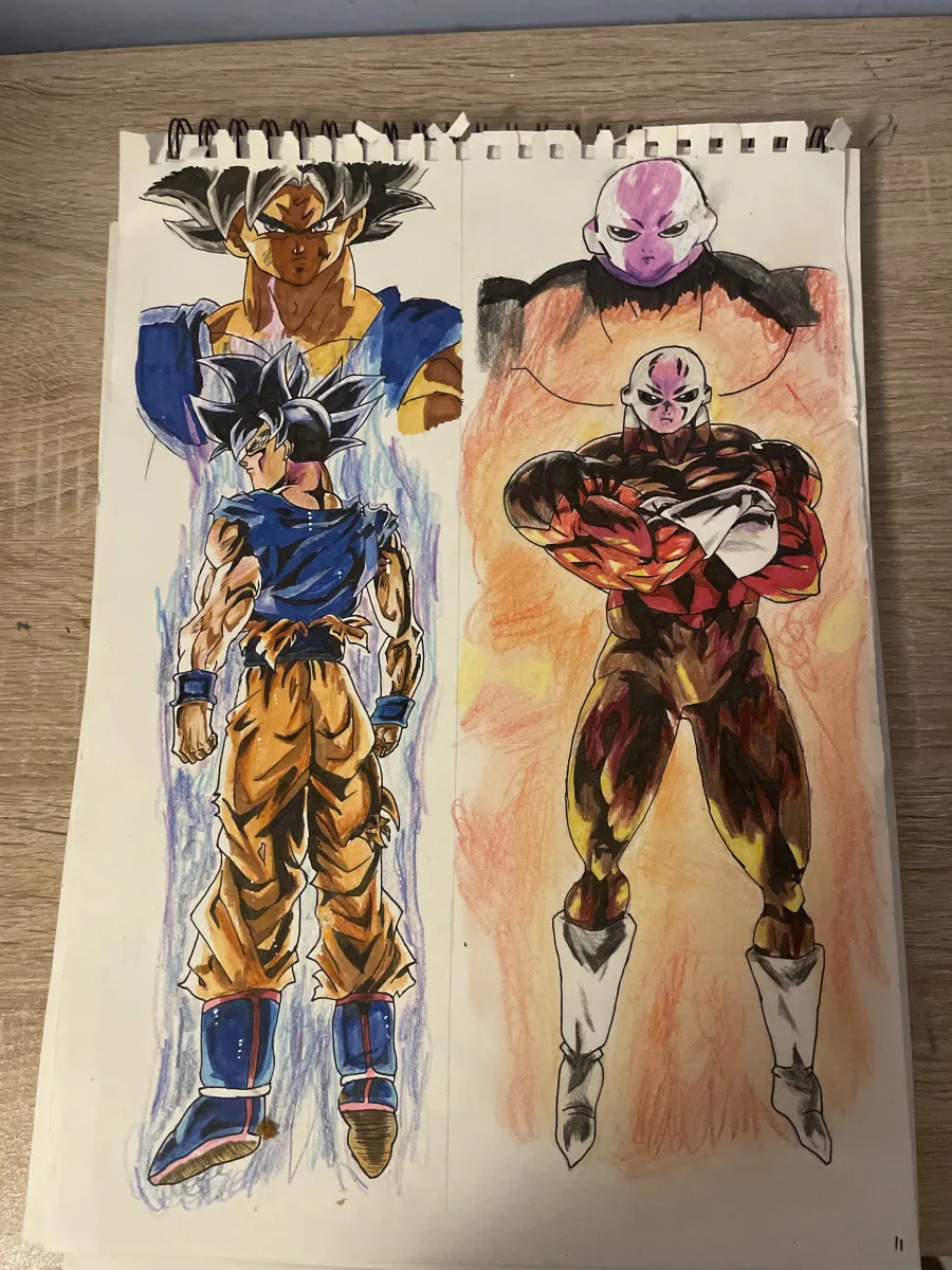 Migate goku et jiren dessin