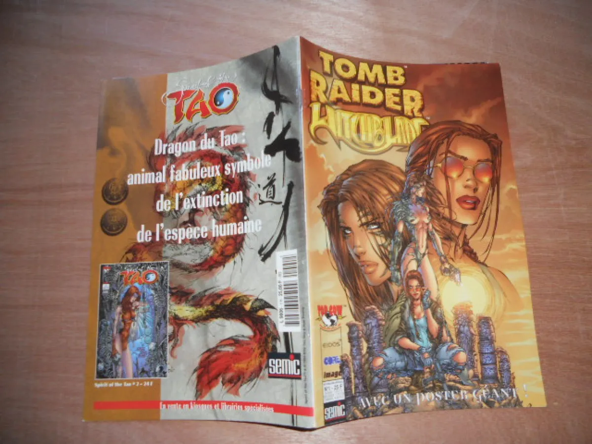 Tomb Raider Witchblade N° 1 Semic Poster Inclus Attacher / Aout 1999 Tbe