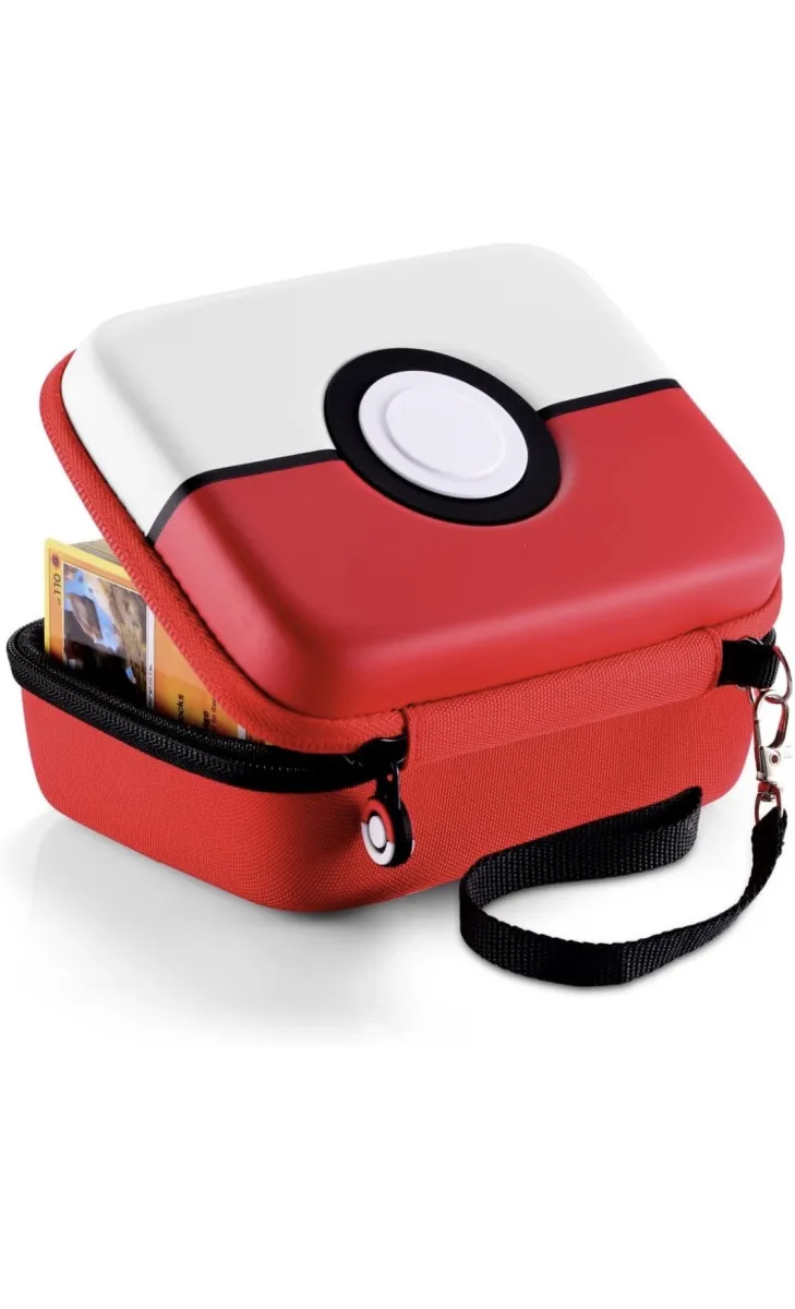 Pokeball Card Storage Box Pouch Pochette Cartes TCG Pokemon - Waterproof Zip