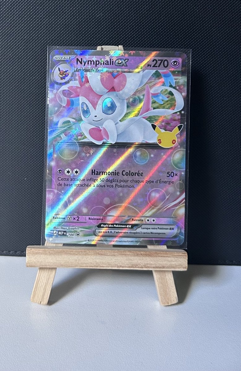 Carte Pokémon - Nymphali EX - MEP 100 - 30ème Anniversaire