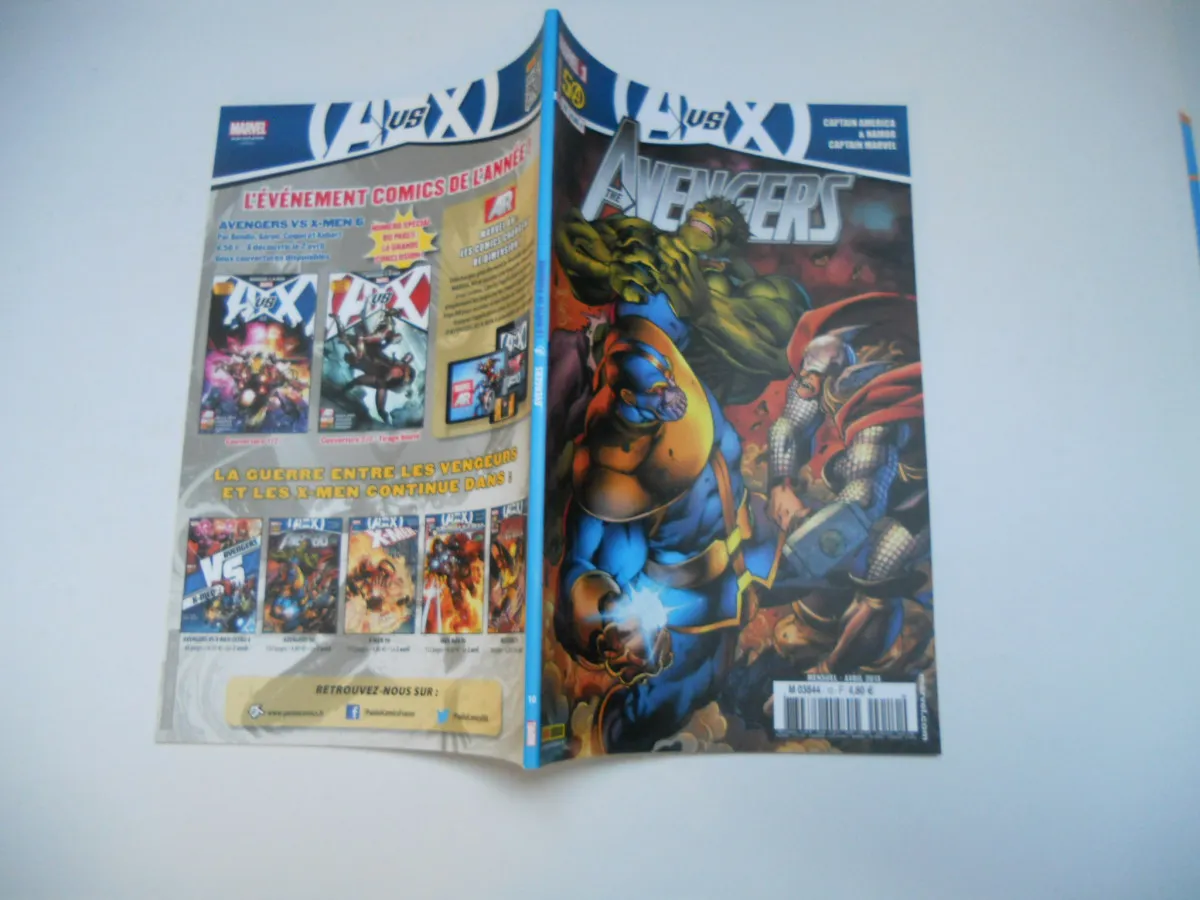 Avengers N° 10 ( Avengers Vs X-Men ) N° 10 : " La Boîte De Pandore " ( The Avengers / Captain America & Namor / Captain Marvel ) TBE