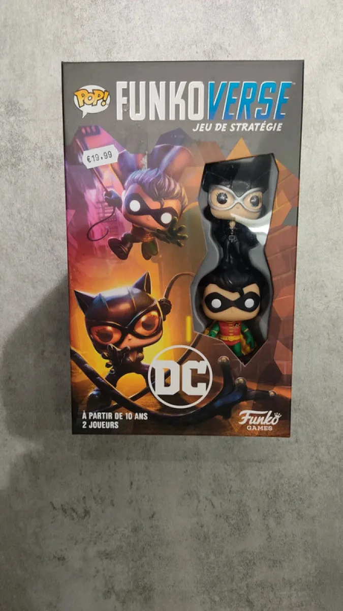 Figurine Pop - Dc comics - Catwoman & robin funkoverse Jeu stratégie neuf