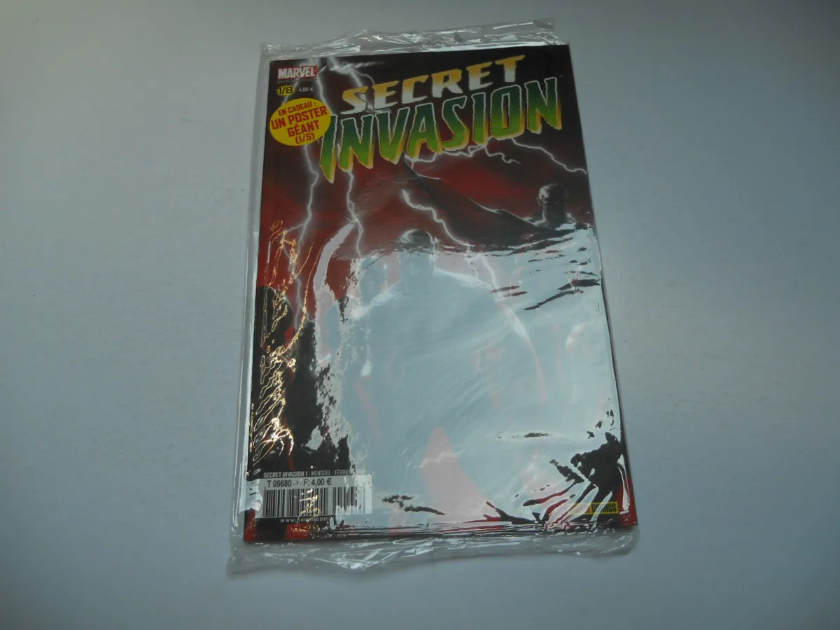 Secret Invasion N°1 + Poster Geant ( 1/8 ) Neuf Dans Sont Emballage D'origine Marvel Panini