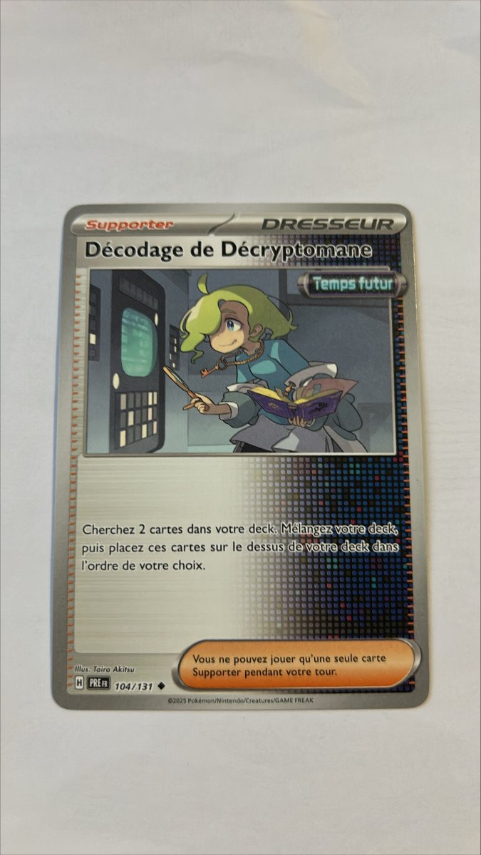 Décodage de décryptomane 104/131 Evolutions prismatiques