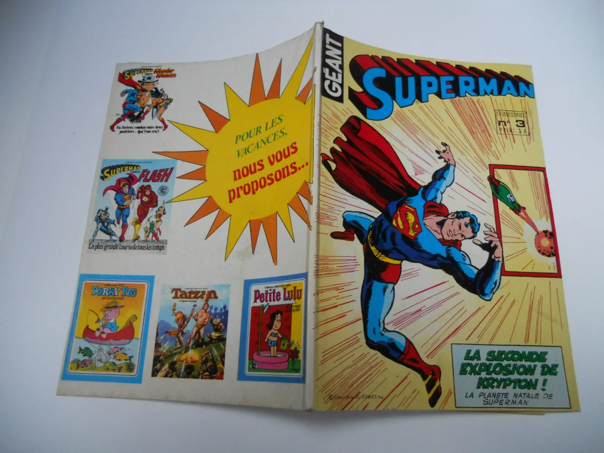 Superman Geant N° 3 ( Trimestriel - 07/1979 ) : " Superman : Microwave Revient " + Air Wave