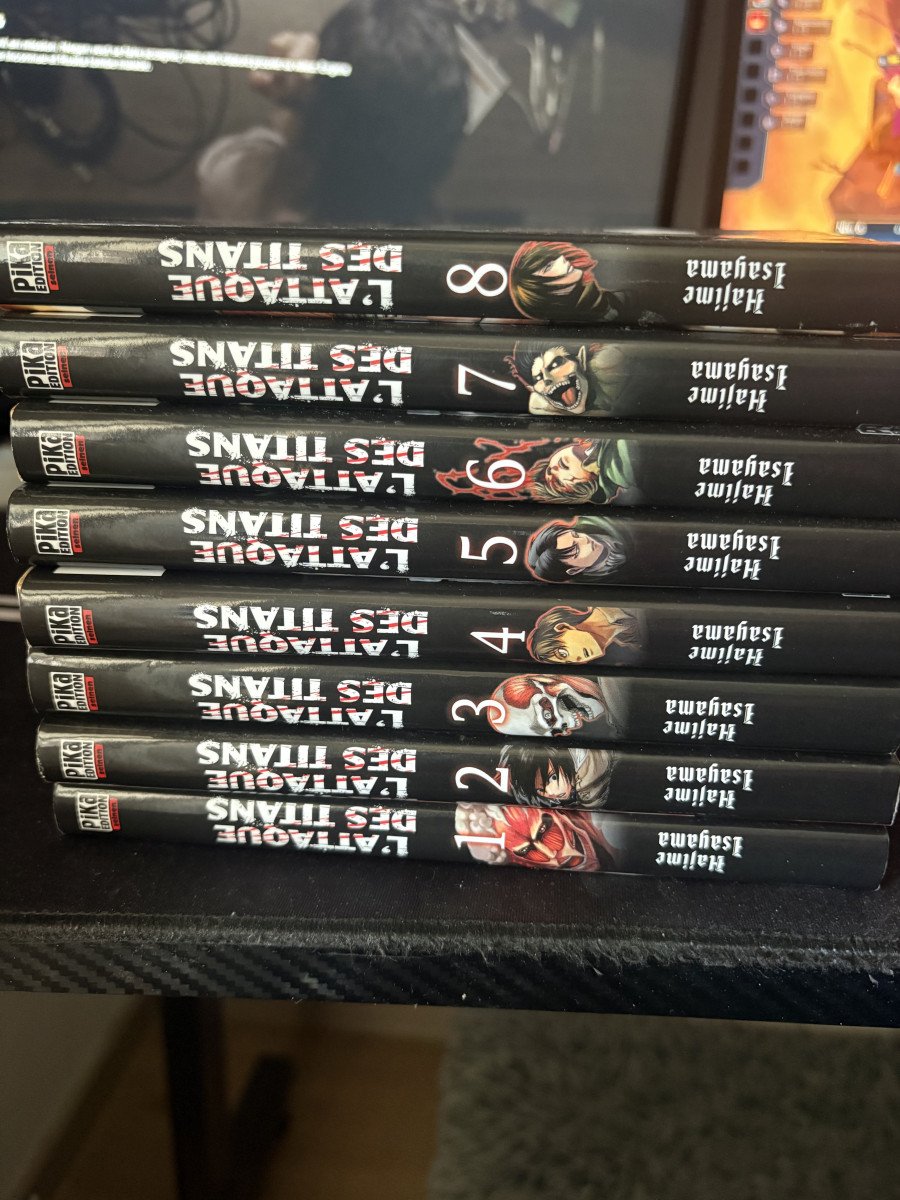 Mangas l’attaque des titans tome 1 a 8