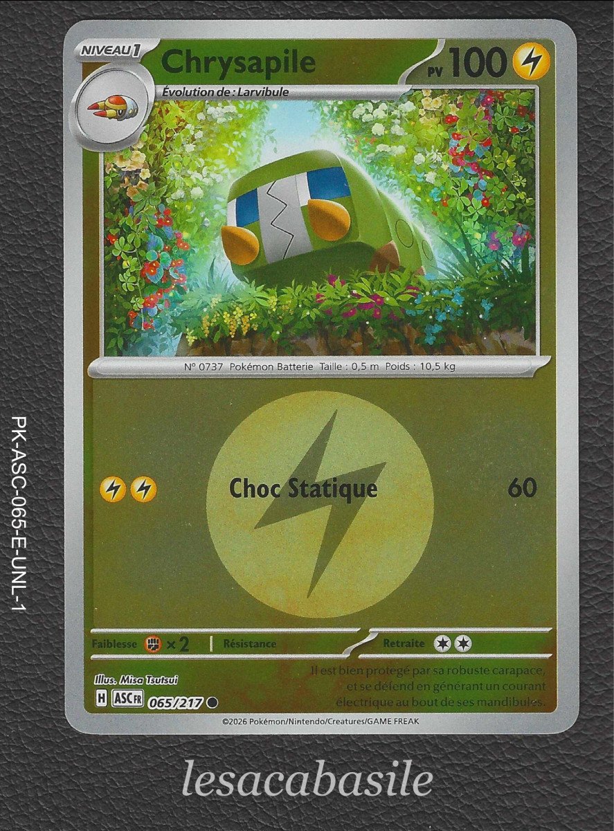 Chrysapile 065/217 reverse Energie - ME2.5 - Héros Transcendants (2026)