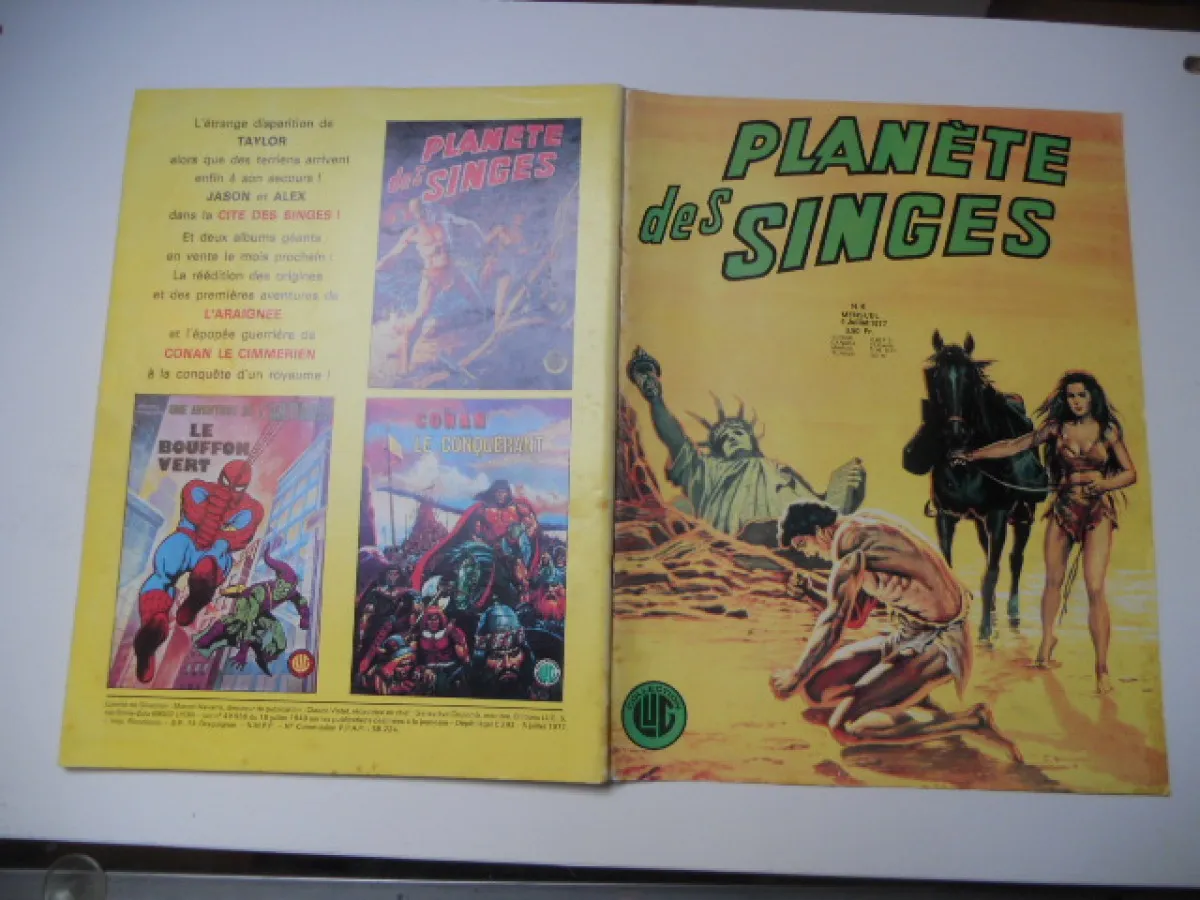 La Planète Des Singes N° 6 Comics Français Lug - Juillet 1977 Be+