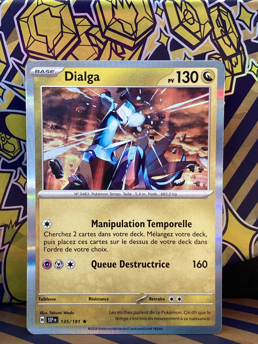 Dialga 135/191 (SSP Fr) Rare Pokémon Etincelles Déferlantes