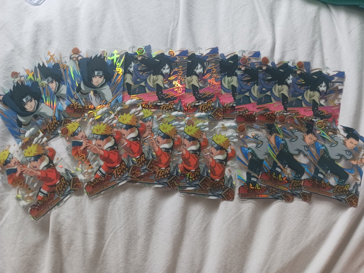 Lot de carte naruto