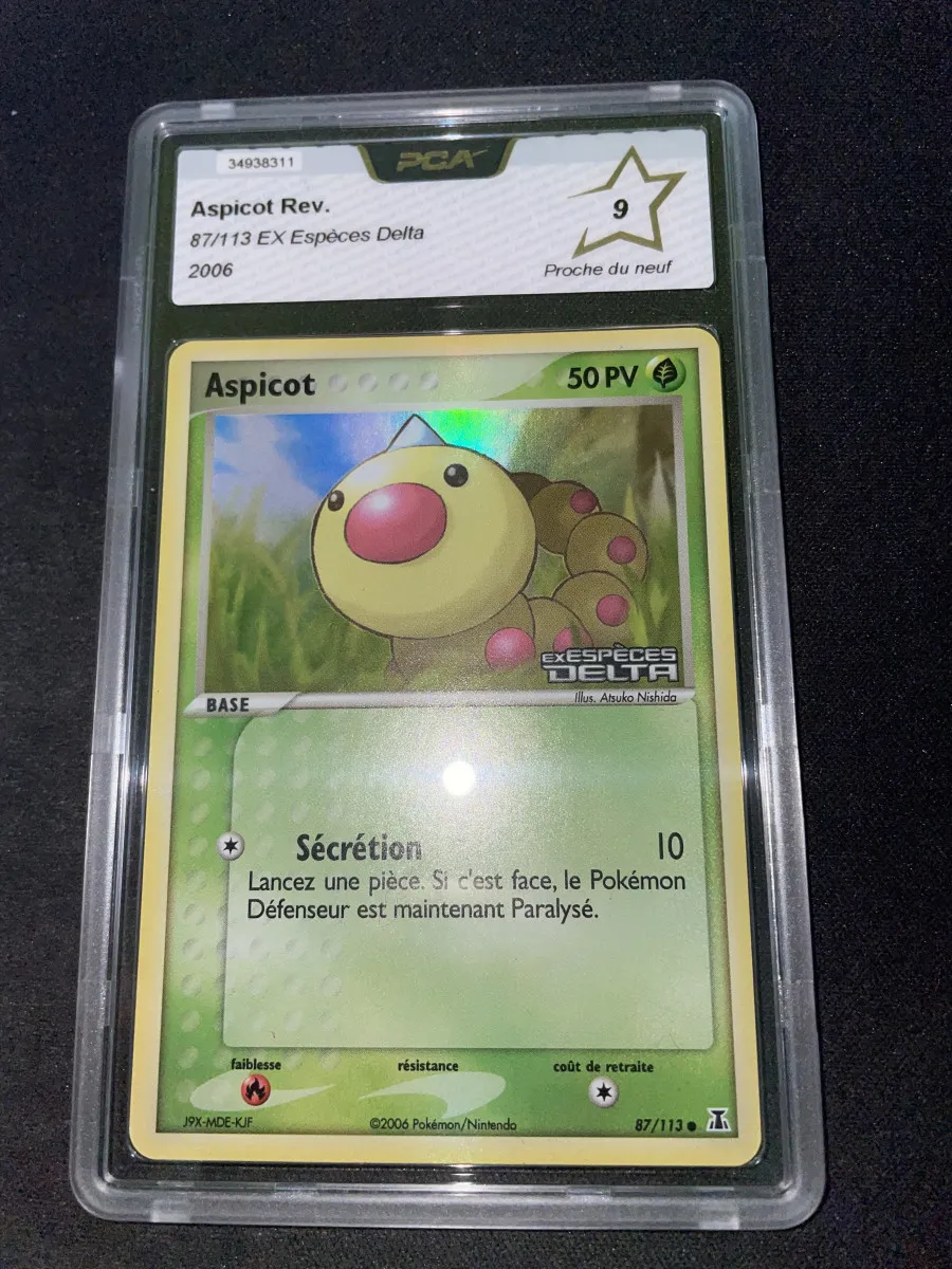 Cartes Pokémon Aspicot reverse 87/113 PCA9 ex espèce delta