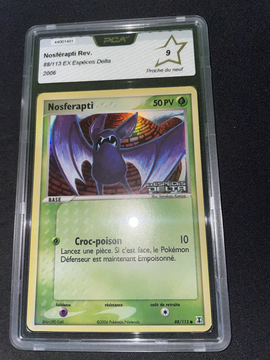 Cartes Pokémon nosferapti reverse 88/113 PCA9 Ex espèce delta