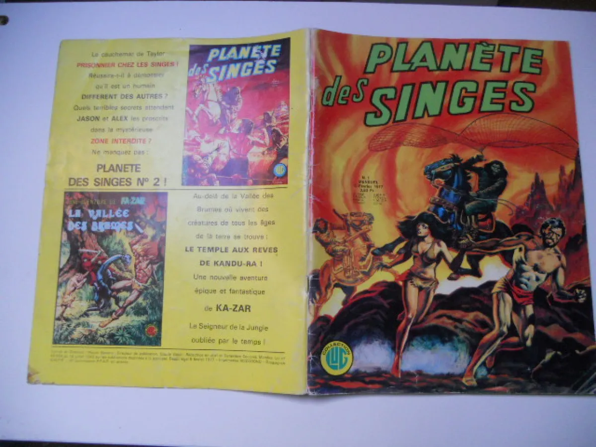 La Planète Des Singes N° 1 Comics Français Lug - 5 Février 1977 Be+
