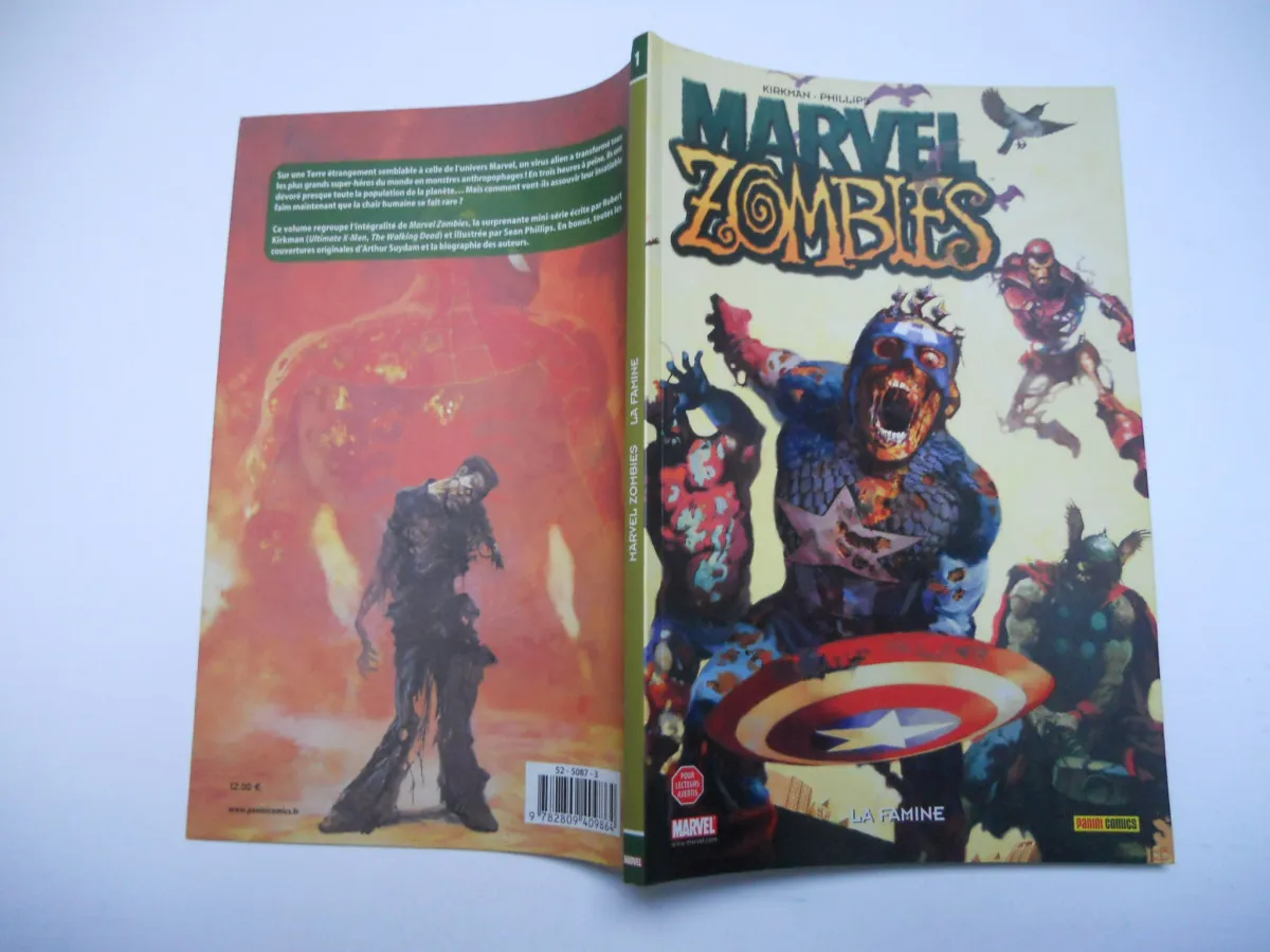 Marvel Zombies Tome 1 - La Famine Robert Kirkman Panini France 100% MARVEL- 07/10/2009 TBE