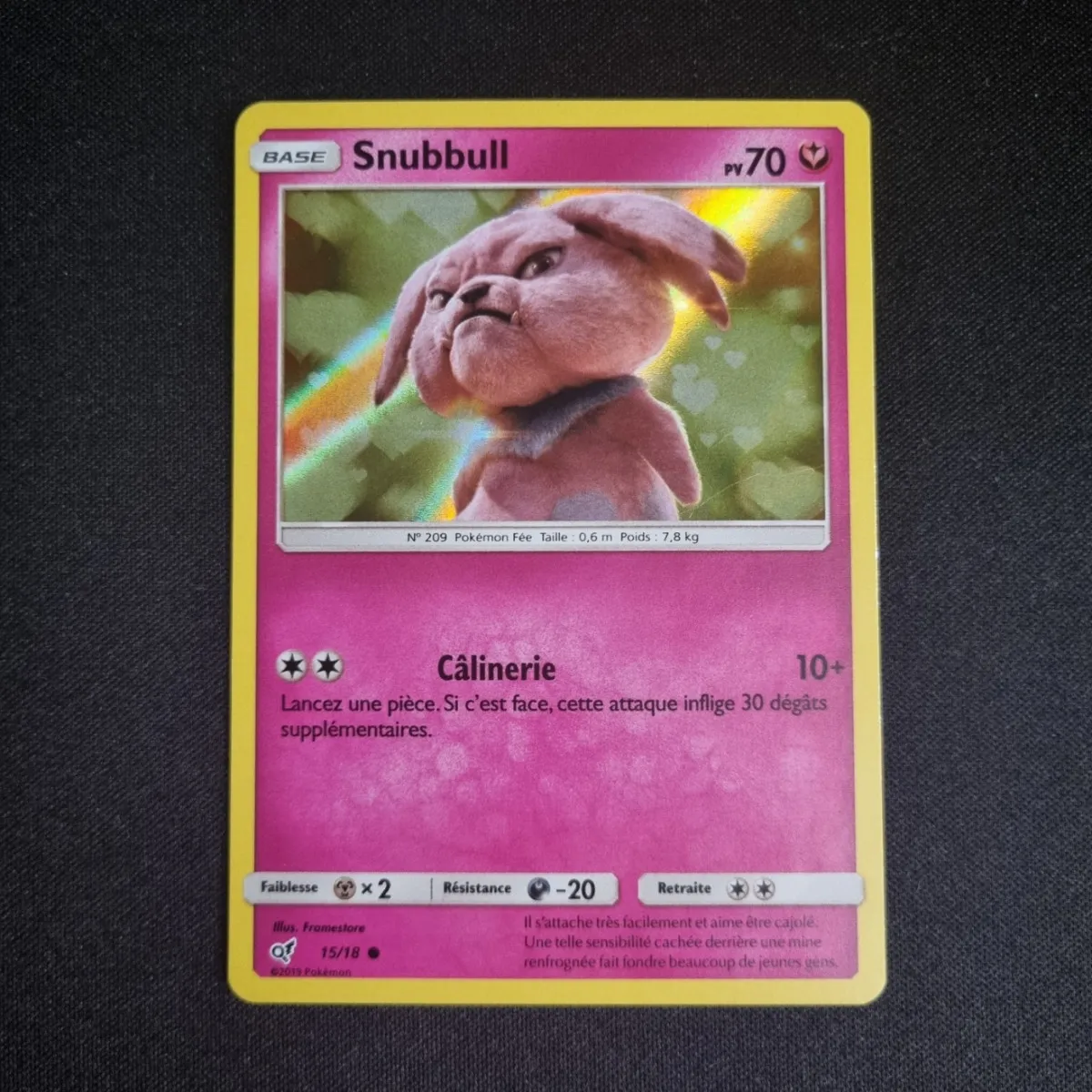 Carte Pokemon : Snubbull - Détective Pikachu