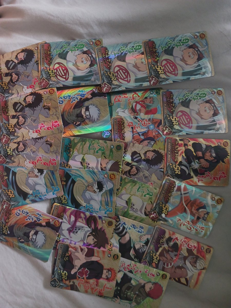 Lot de carte naruto