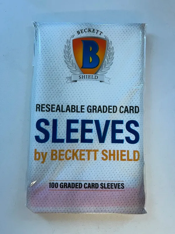 1 packs of 100 sleeves resealable for graded cards