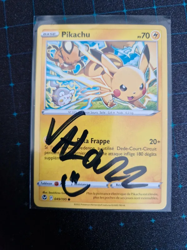 Carte dédicacé Valouzz