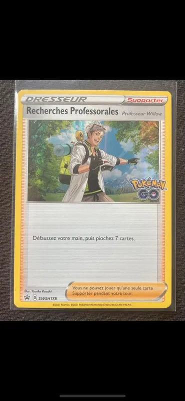 carte promo recherche professoral pokémon go