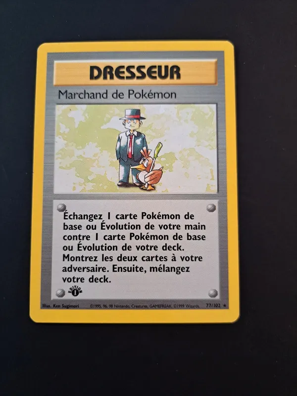 [BLACK FRIDAY] Marchand de Pokémon Ed1 77/102