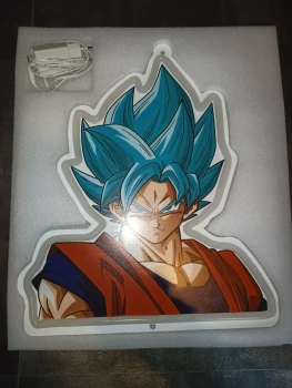 Lampe murale Goku super Saiyan blue