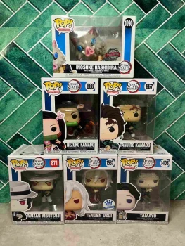 Funko pop : lot de 6 pop - demon slayer : 867 / 868 / 871 / 1090 / 1404 / 1537