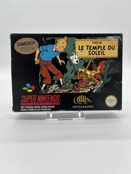 Tintin Et Le Temple Du Soleil Super Nintendo SNES Game - Cib