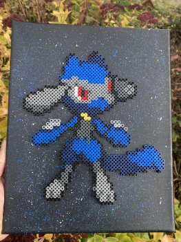 Tableau Pokemon Riolu fait main