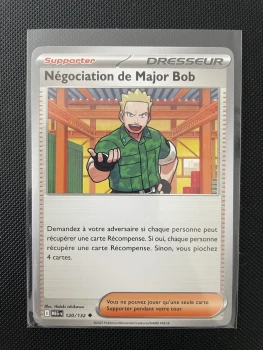 Carte Pokémon - NÉGOCIATION DE MAJOR BOB 120/132 - Méga évolution