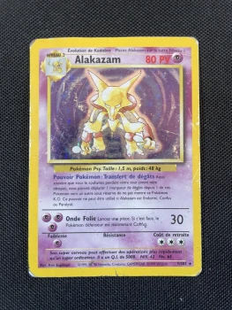 Carte Pokemon Alakazam 1/102 Holo Set De Base Wizard FR Occasion