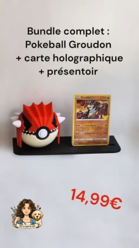 Fan Art Pokéball inspirée de l'univers pokémonmodèle groudon