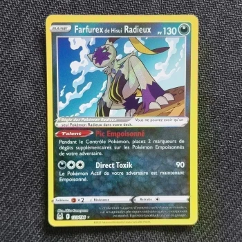 Carte pokemon Farfurex de Hisui Radieux 123/196 - EB11  Origine perdue (2022)