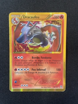 DRACAUFEU SHINY - POKÉMON 136/135 NOIR ET BLANC TEMPÊTE PLASMA FR