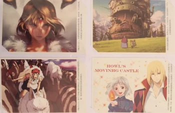 Carte Dessin Animé Mononoké & Château Ambulant Studio Ghibli Collection