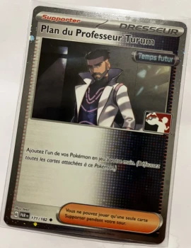 Carte promo Pokémon Plan du Professeur Turum 171/182 Cosmo Holo