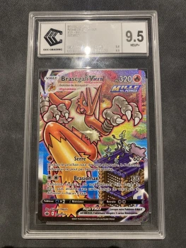 Carte Pokémon fr brasegali vmax 201/198 CCC9,5