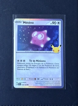 Carte Pokémon - Météno 124/128 - Holo - 30ème Anniversaire