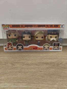 Funko POP 4 Pack: DBZ Android 16 / Android 17 / Android 18 / Dr. Gero Metallic SE