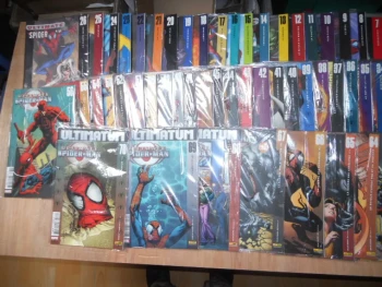 lot spiderman spider-man ultimate du N°1 AU N°70 collection complete  TBE