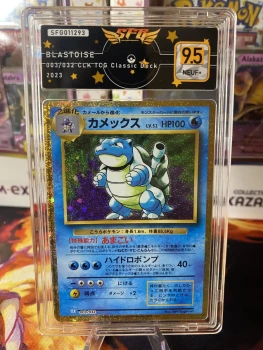 Carte Pokémon Tortank 003/032 Classic deck gradée SFG 9.5