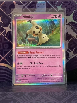 Mimiqui 037/091 Holographique Rare Pokémon Destinée de Paldea