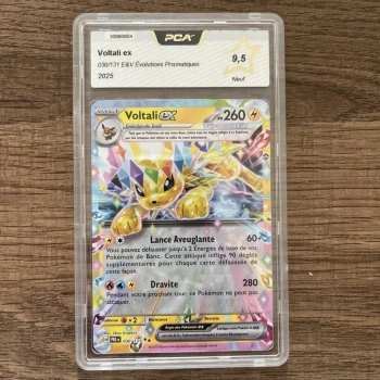 Carte Pokémon Voltali EX 030/131 - EV8.5 Evolution Prismatique FR 🇫🇷 PCA 9.5
