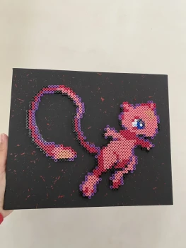 Tableau Pokémon Mew fait main