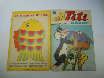 Titi Géant ( Mensuel ) N° 50 : Complet, Avec Ses Planches De Jeux, Coloriages, Découpages, Bricolages -1978